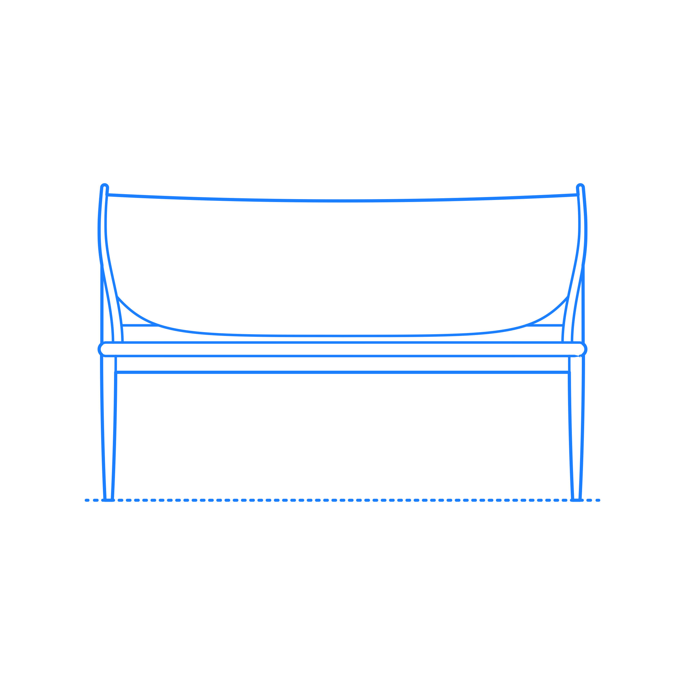 Furniture Benches Malin Bench Simple Line Art Svg Free Vectors